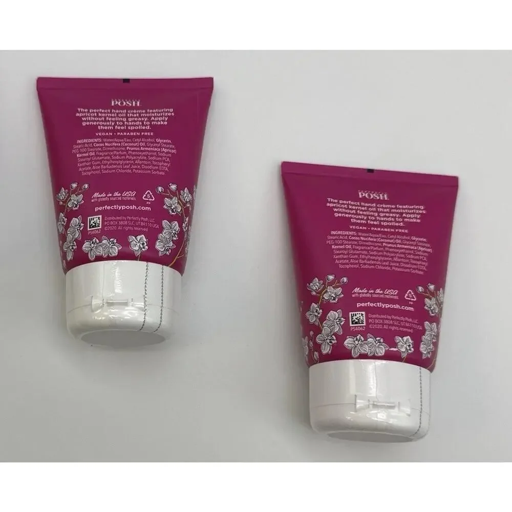 Qty 2-Perfectly Posh-Are You Orchidding Me?-Big Fat Yummy Hand Creme 3 oz Cream